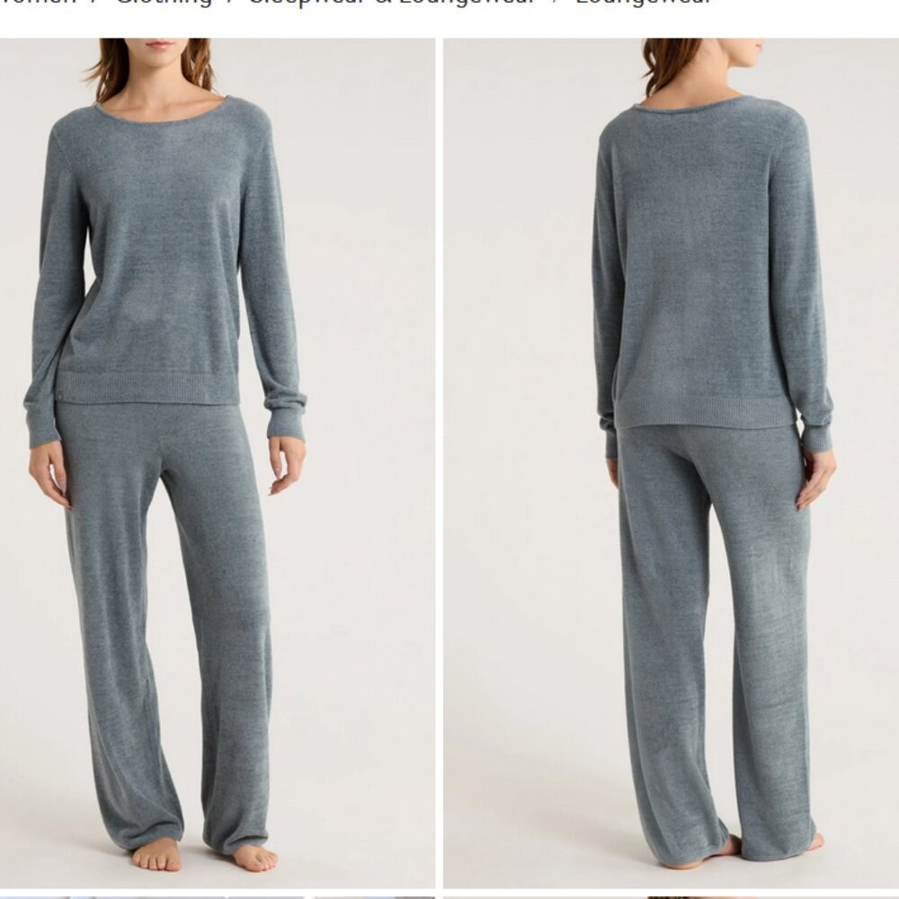 Barefoot Dreams Gray sweater and sweatpants Set